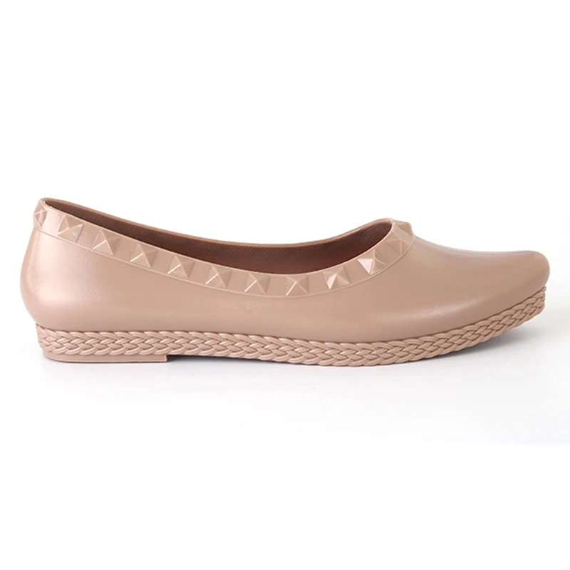 Туфли-желе женские с острым носком без застежки плоская подошва Повседневные