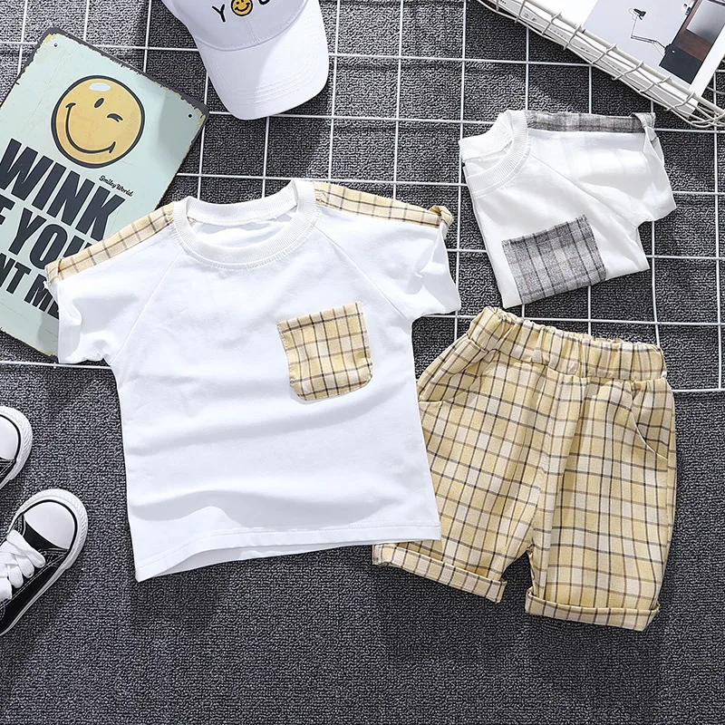 New Summer Baby Girl Clothes Suit Children Boys Cotton Casual T-Shirt Shorts 2Pcs/Sets Toddler Fashion Clothing Kids Tracksuits