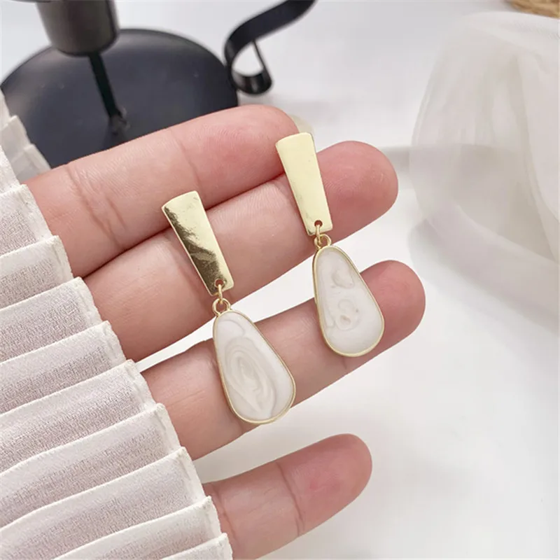 Висячие серьги для женщин квадратные металлические женские темпераментные