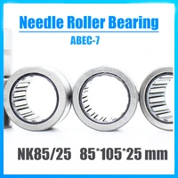 nk8525 bearing 8510525 mm 1pc abec 7 solid collar needle roller bearings without inner ring nk8525 nk8525 bearing