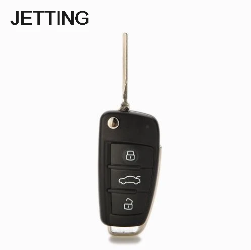 

JETTING Flip Remote Case Cover New Arrival A2 A3 A4 A6 A8 CTS59 Car Folding 1pcs 3 Buttons Fit For AUDI