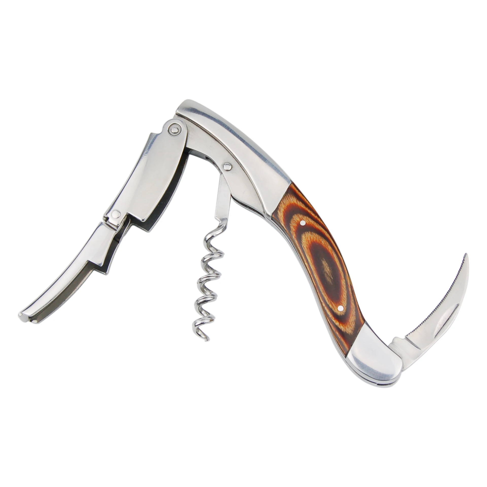 Штопор Forkry для официанта открывашка бутылок вина с деревянной ручкой | Дом и сад