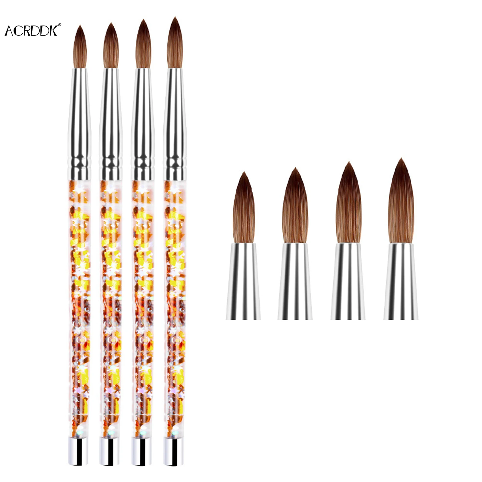 

Кисть для дизайна ногтей акриловая искусственная живопись кисти ручка с кристаллами нейлоновые волосы резьба цветочные ручки для нейл-арт...