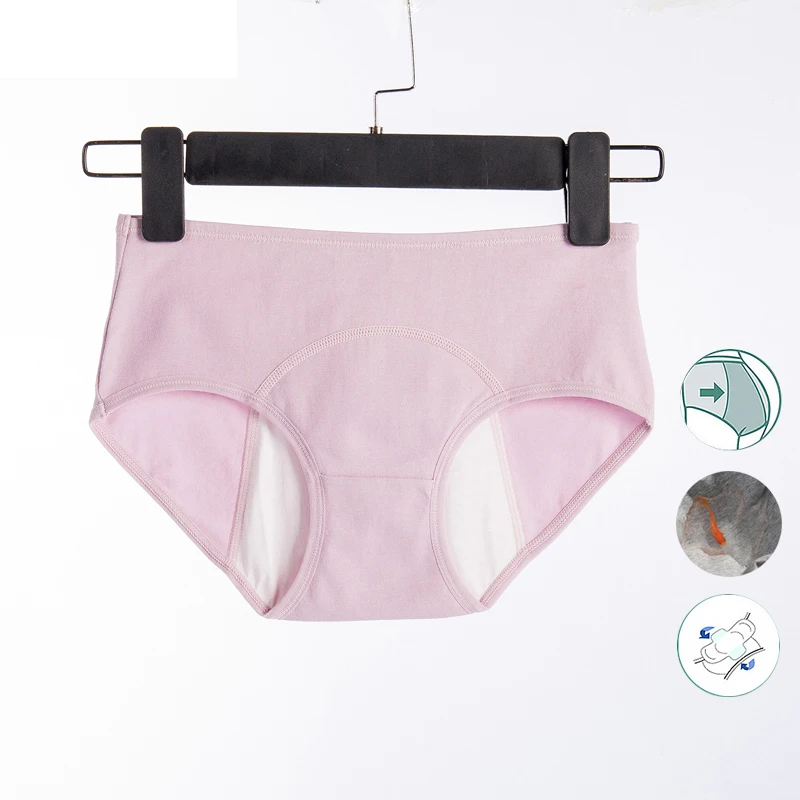 5Pcs/Set Leak Proof Menstrual Panties Women Widen Physiological Period Pants Underwear Girls Soft Cotton Briefs Dropshipping