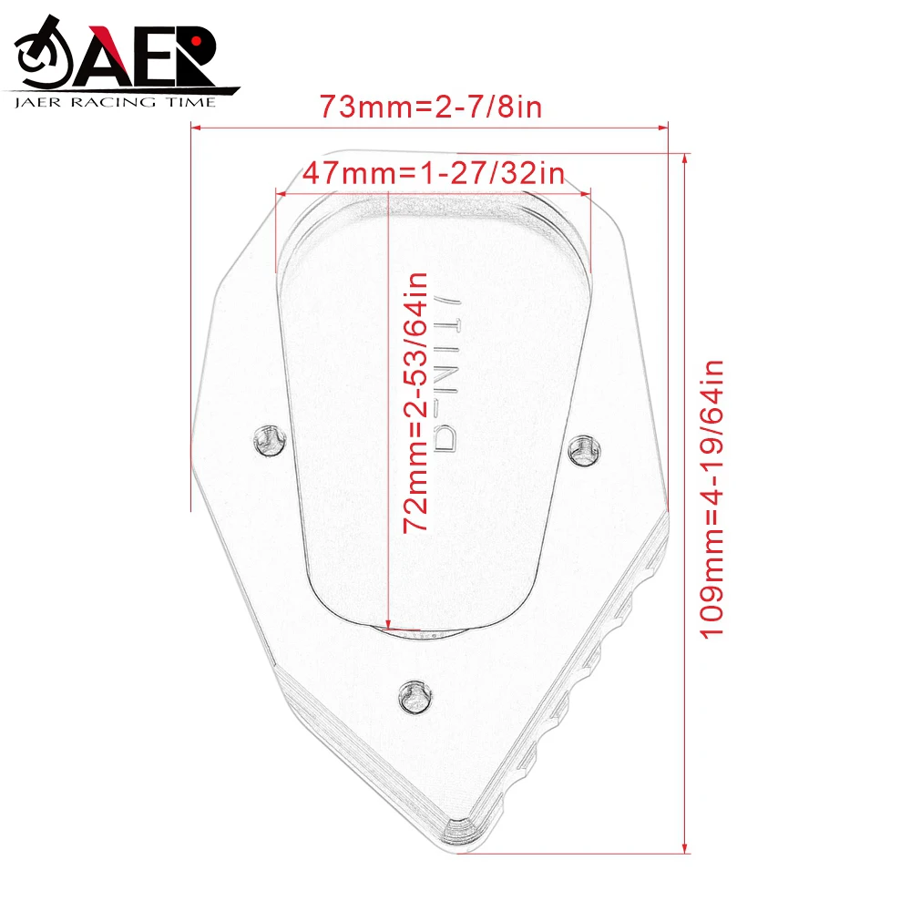 

CNC Kickstand Extension Plate Foot Side Stand Enlarge for BMW R nine T r ninet 2017 2018 2019