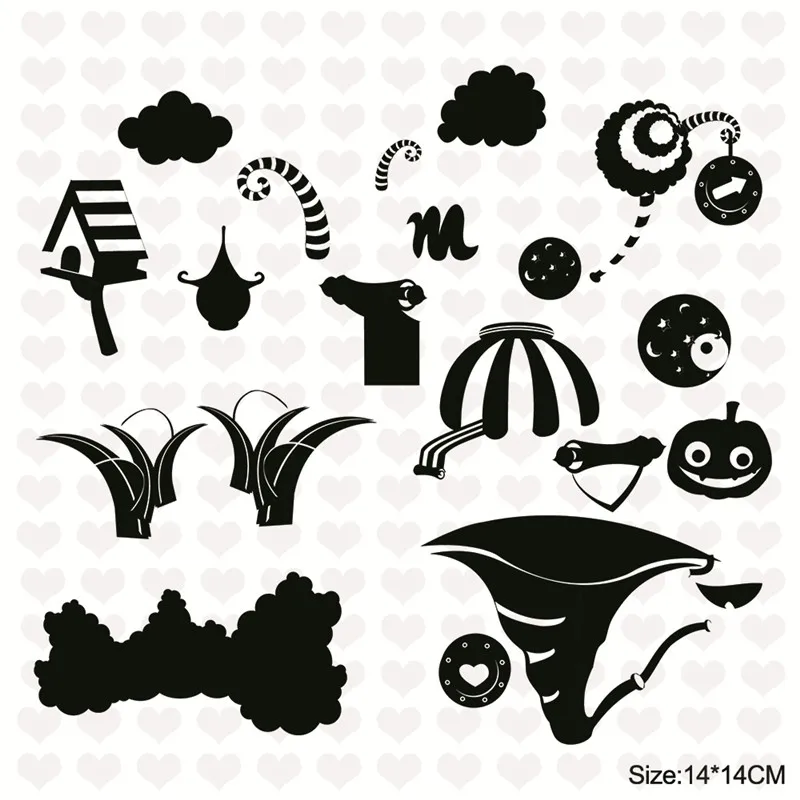 InLoveArts/украшение на Хэллоуин/прозрачные силиконовые штампы для скрапбукинга/изготовления открыток/детские товары для Хэллоуина
