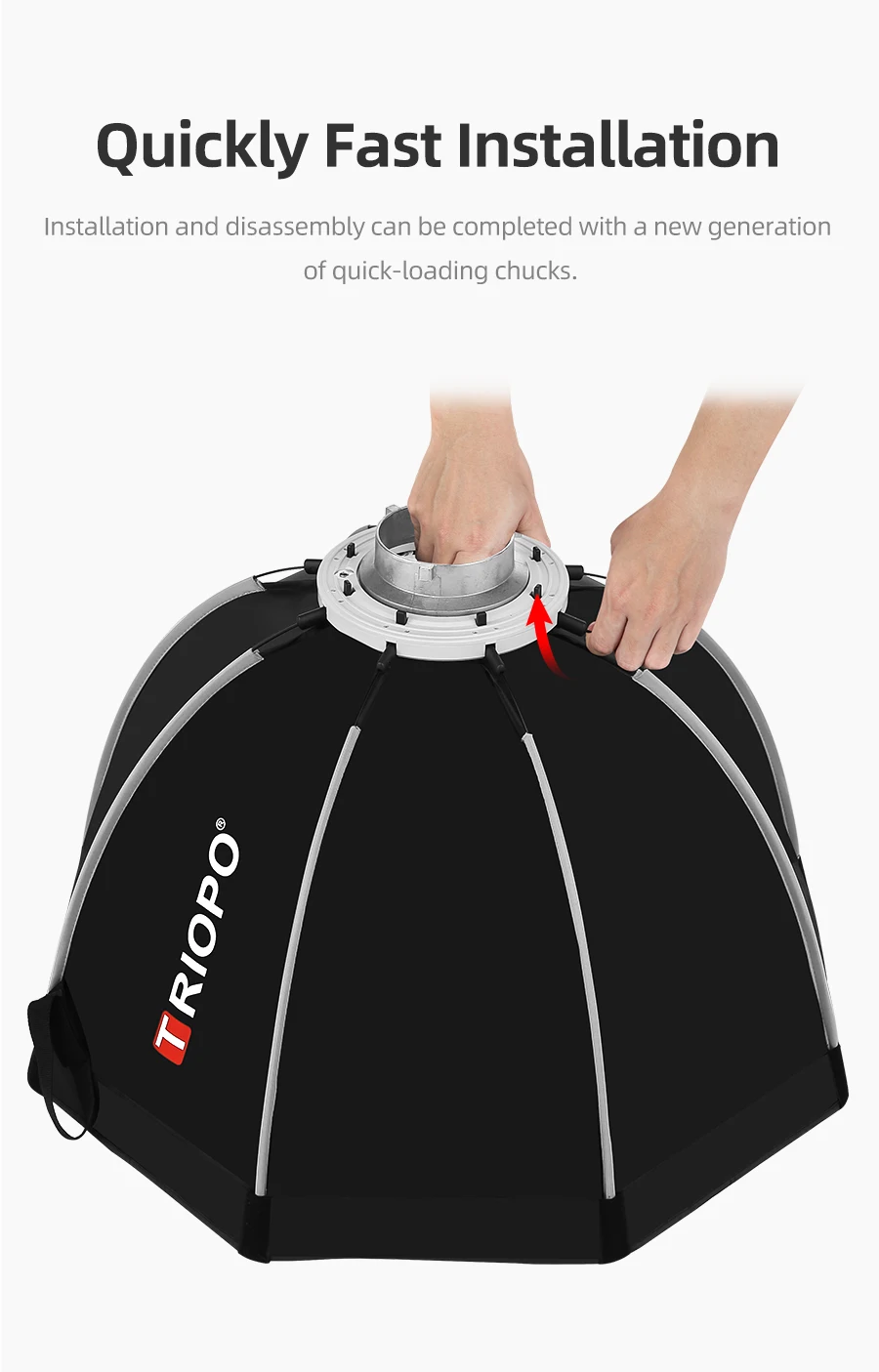 Triopo K55 55 см фото Bowens крепление переносной восьмиугольный зонтик открытый софтбокс с сумкой для переноски для студийной вспышки софтбокс