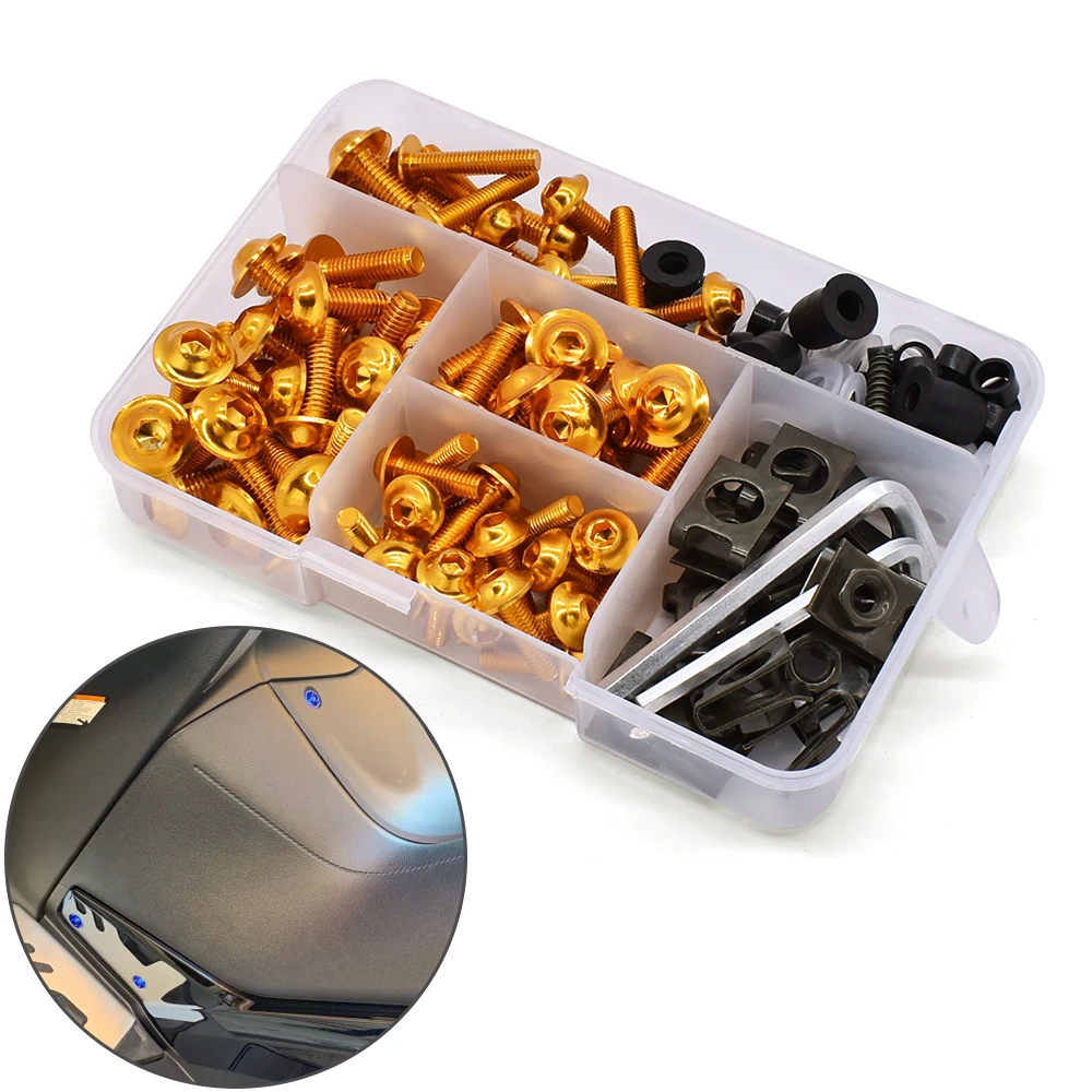 Мотоцикл обтекатель винт Пружинные Болты Комплект крепежные зажимы для тела Suzuki