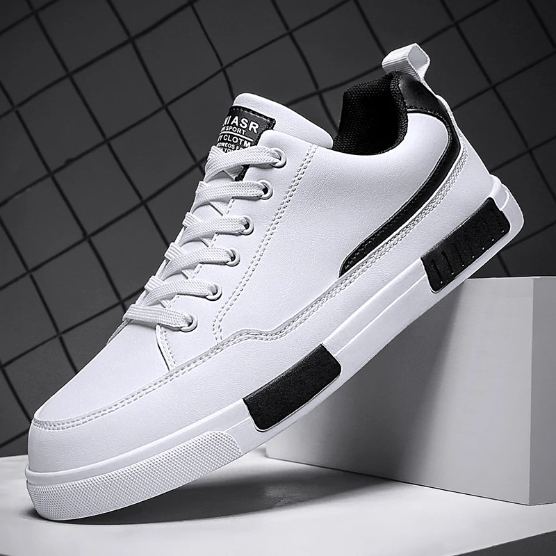 

Men Sneakers Shoes 2021 Trend Vulcanized Shoes Men Casual Flat White Sneakers New Good Quality Walking Sport Shoes Male