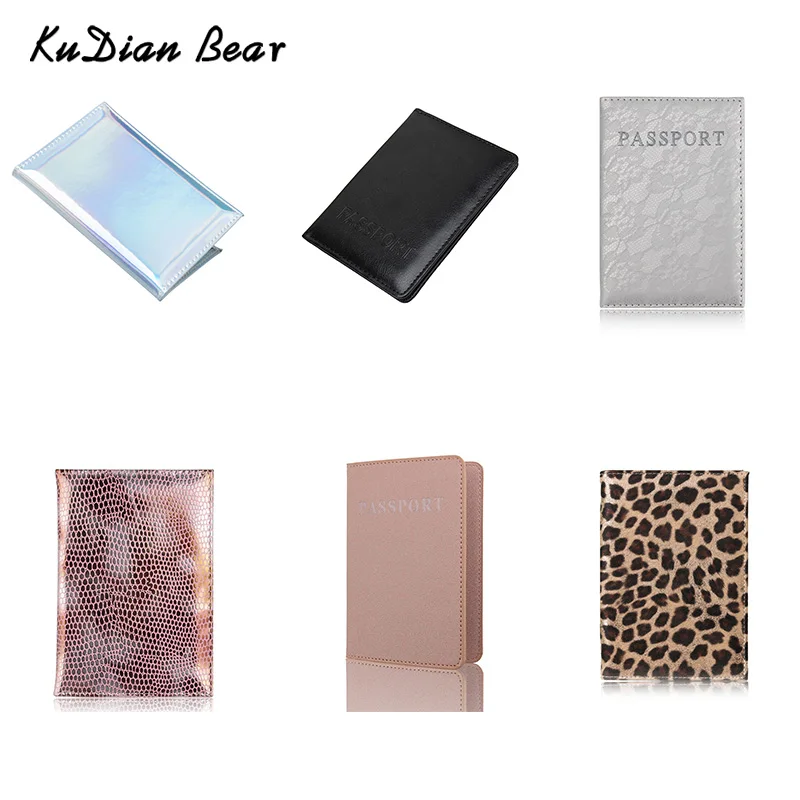 KUDIAN BEAR Женская Обложка для паспорта дизайнерский чехол карт модный кошелек