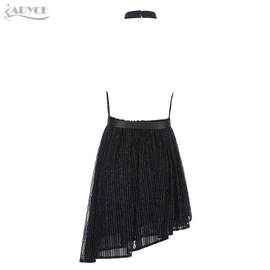 Женское вечернее платье с блестками ADYCE черное облегающее в стиле знаменитостей