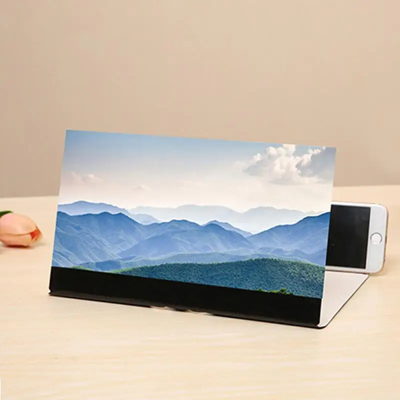 Складной мобильный увеличитель для экрана телефона 3D увеличение видео стекло