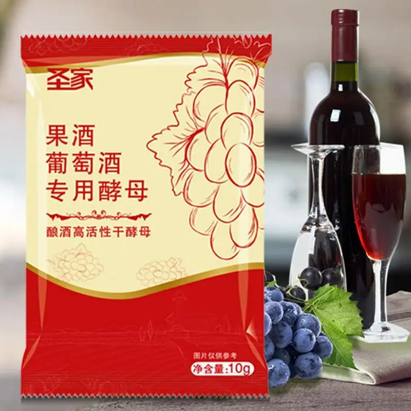 Дрожжи для вина 10 г домашнее пивоварение сахаромис церевисе дрожжи фруктов и