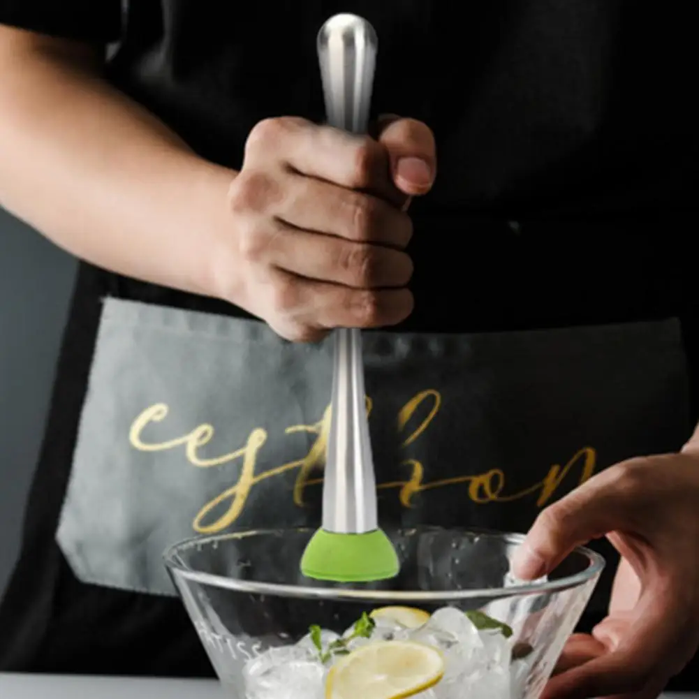 

Bar Cocktail Mojito Steel Bar Blender Bar Utensils Drink Mashing Stick Ice Crushing Hammer Stirring Rod Food Grade for Home Bar