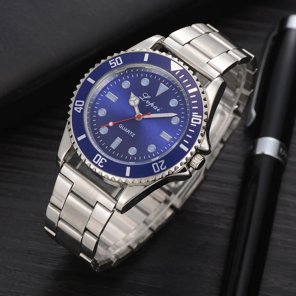 Новинка 2020 модные женские часы простые Мужские Аналоговые кварцевые из сплава