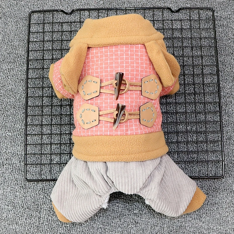 

Pet Dog Clothes Winter Warm Puppy Coat Jumpsuit Thicken Outdoor Clothing Hoodies For Clothing For Yorkshire Teddy Pet Costume