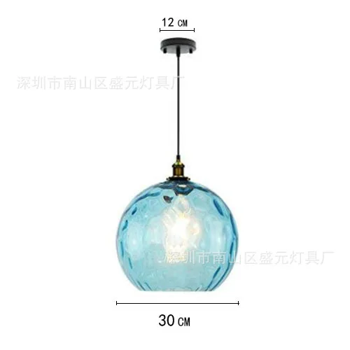 

modern led glass ball industrial lamp lustre pendente deco maison commercial lighting dining room living room bedroom
