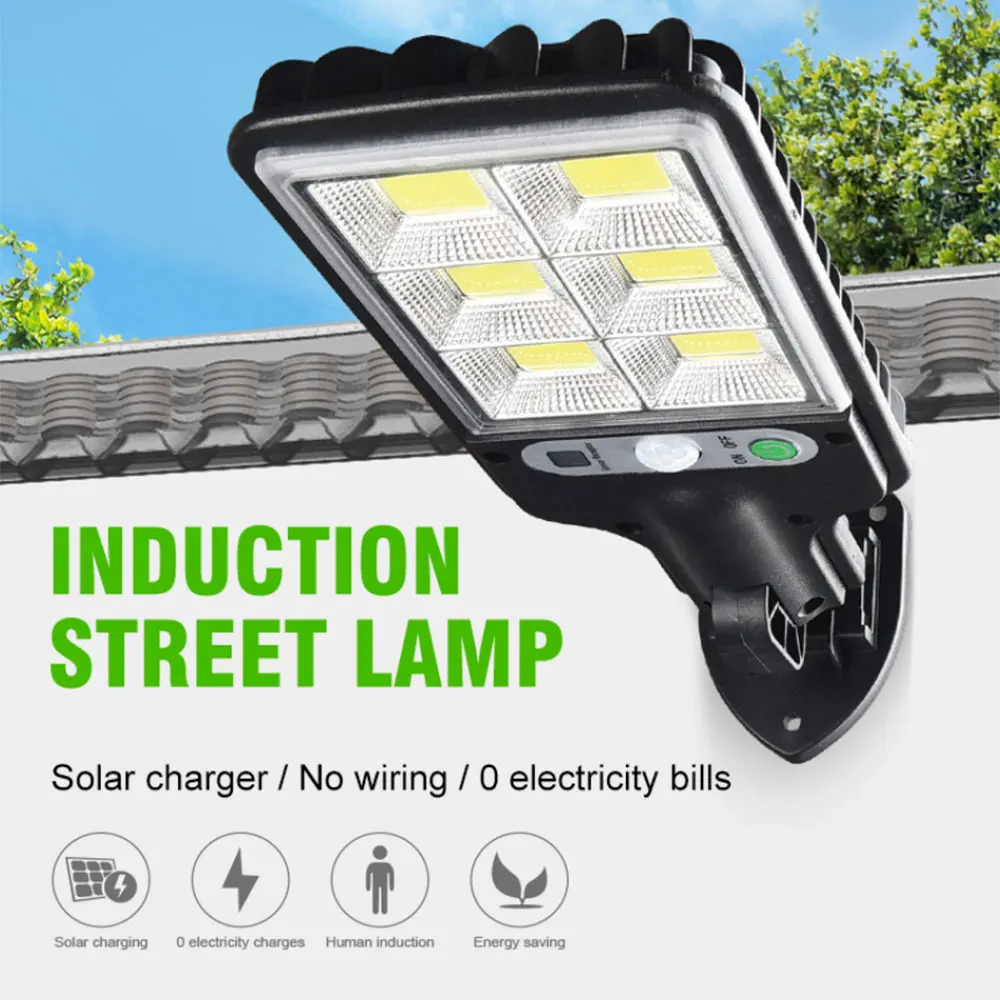 

72 COB Solar Light PIR Motion Sensor Garden Wall Lamp Waterproof Outdoor Solar Emergency Street Light luz solar al aire libre