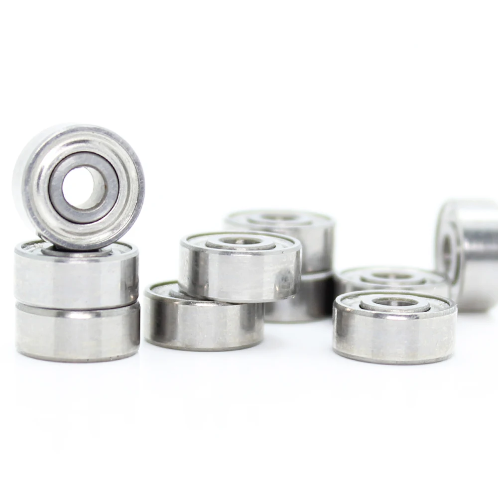 R2ZZ подшипниковый ABEC 1 (10 шт.) 1/8 &quotx3/8&quot x5/32 &quotдюйм миниатюрный R2 zz Шариковые