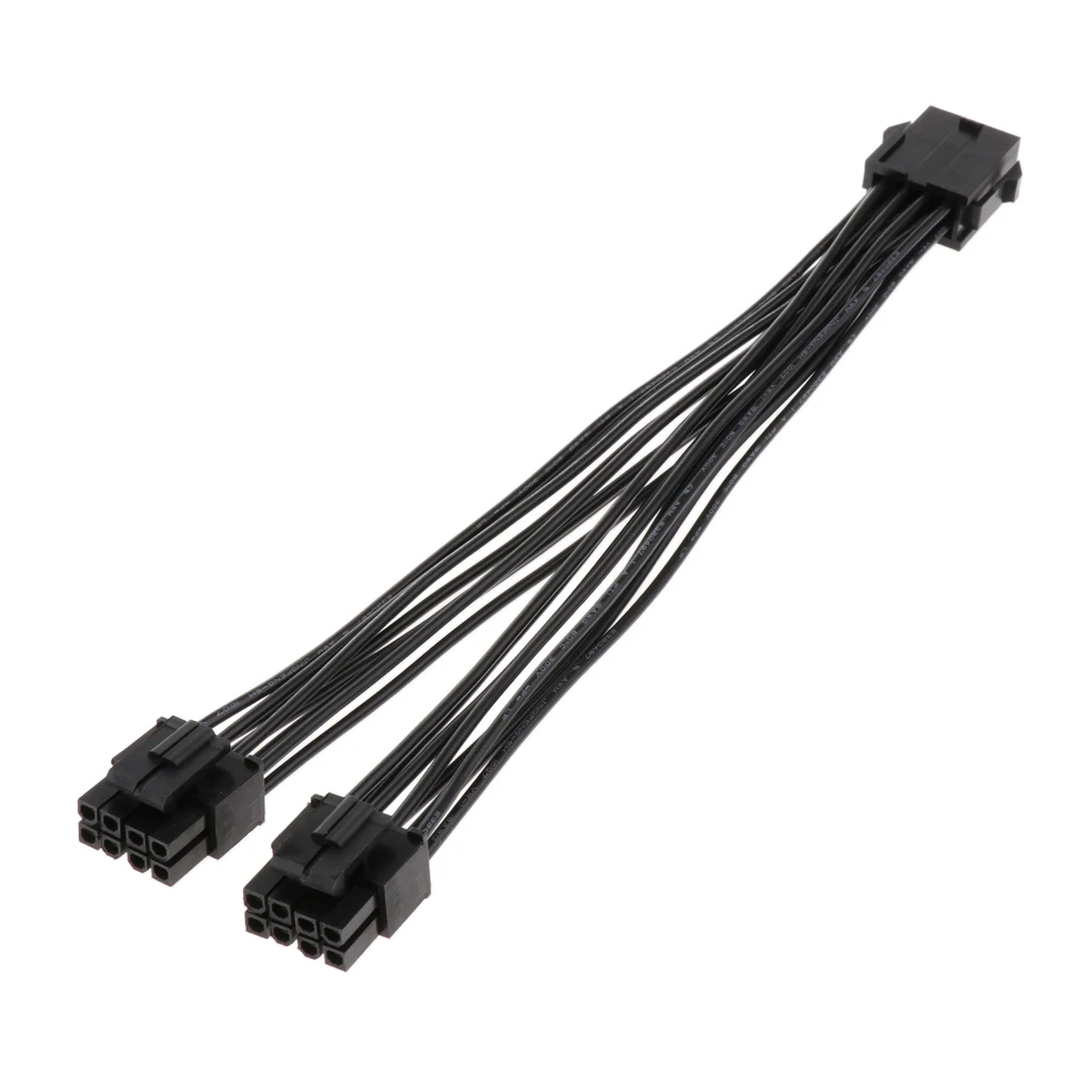 Процессор 8 Pin до 2 x (4 + 4) Материнская плата Мощность адаптер Y сплиттер