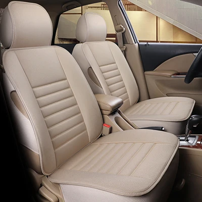 WLMWL универсальный кожаный чехол для сидений автомобиля для Volvo s60 s80 c30 s40 v40 v60 xc60 xc90 xc70 Автомобиль Стайлинг все модели автомобиля - Название цвета: Beige