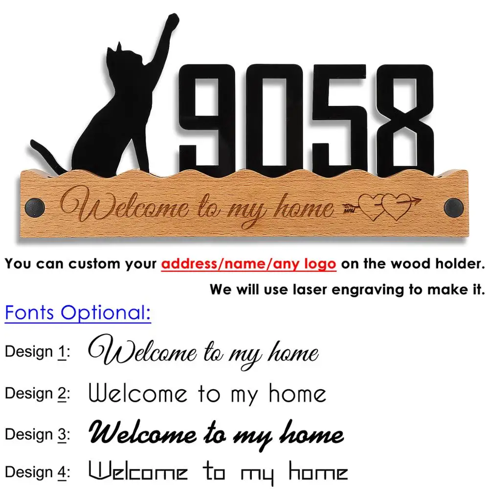 Плавающий дом с цифрами деревянные знаки буквы большая современная дверь