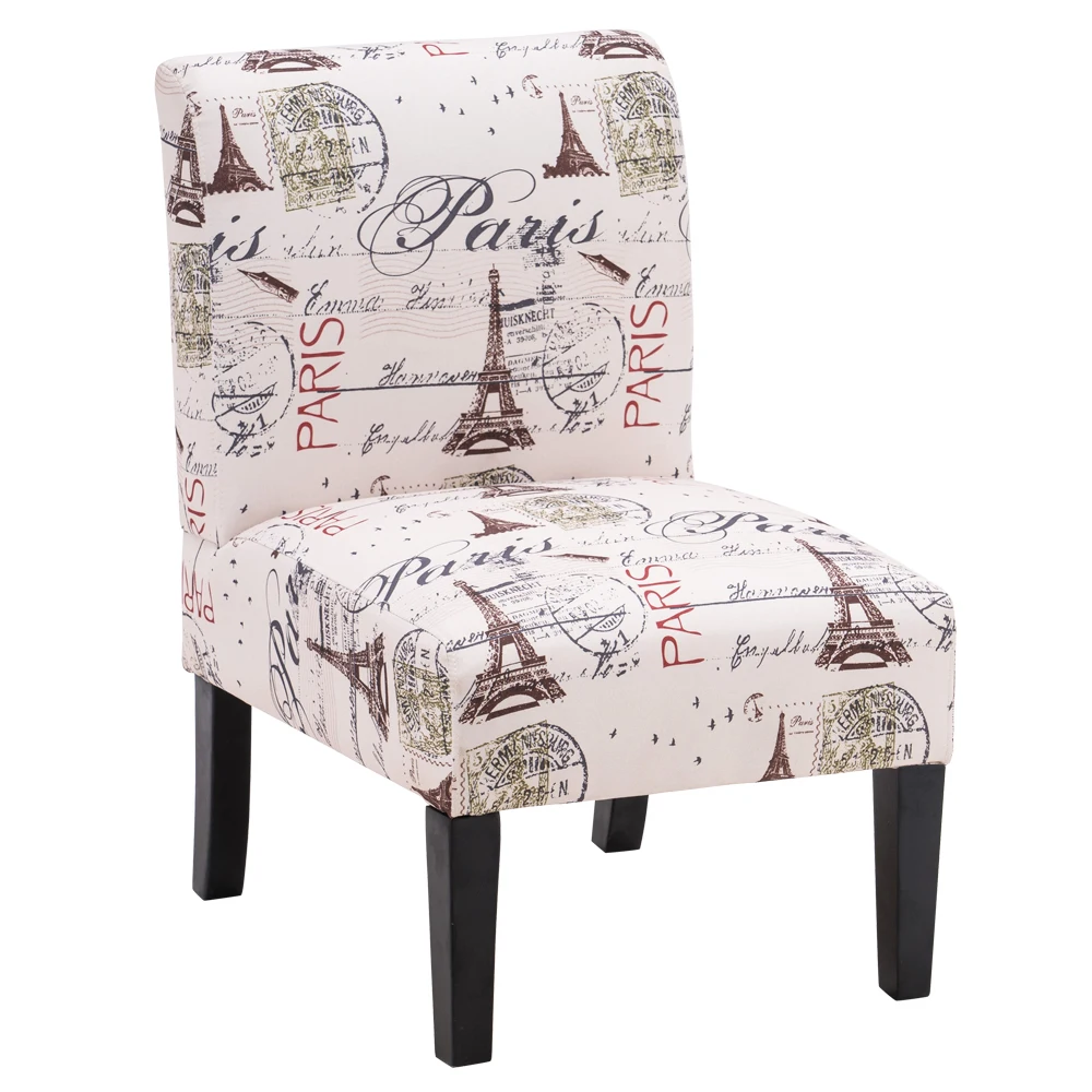 

Кресло для отдыха на одного человека без подлокотников из цельного дерева и ткани английского сукна, бежевого и желтого цвета 68x50x80 см для Го...