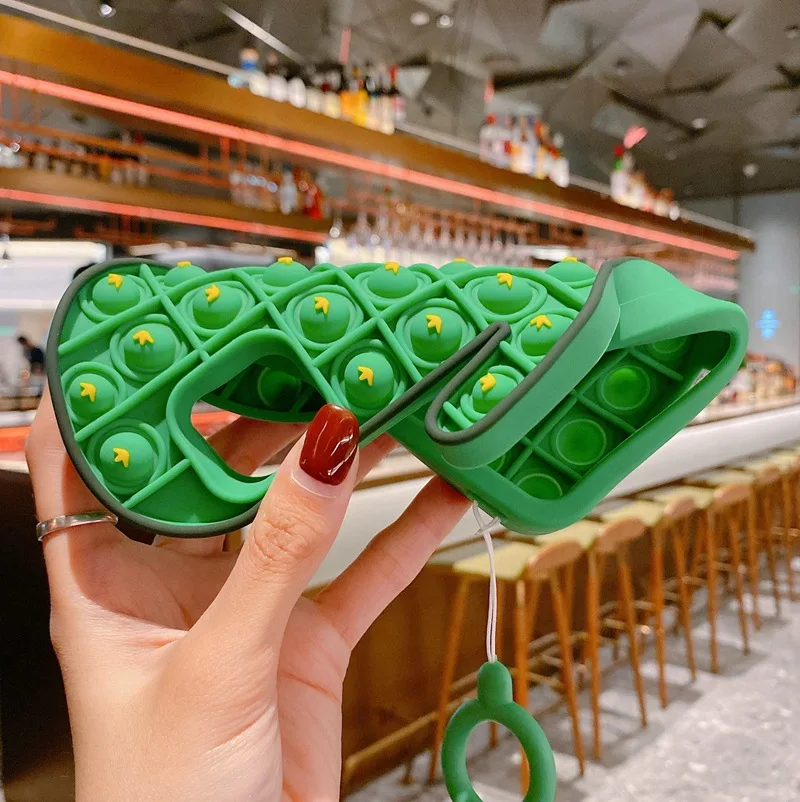 

Pop Phone Case Push Bubble Fidget Toy cactus Creativity Phone Cases Cover For iPhone 12 Pro Max 11 7 8 Plus X XR XS Max Case