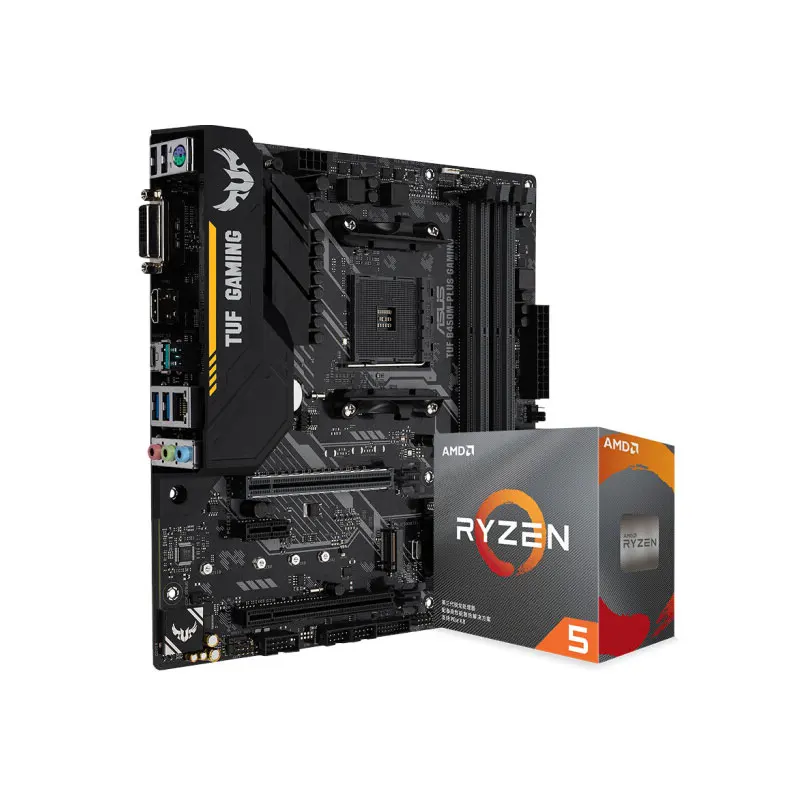 Комплект процессоров AMD RYZEN R5 3600 6 ядер 12 потоков (r5) 7 нм 3 ГГц 65 Вт am4 с ASUS TUF игровая