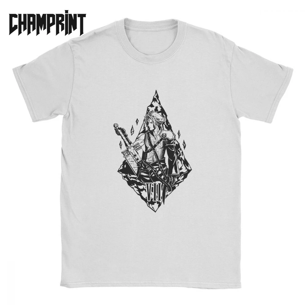 VII Final Fantasy футболки мужские хлопковые облако FF7 видео игры рознь Shinra солдат Chocobo с