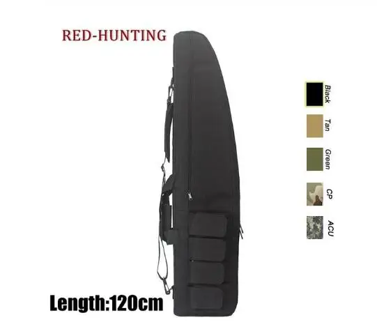 120cm black Airsoft gear тактический 120 см тяжелый пистолет скольжения коническая сумка для переноски винтовка Чехол сумка на плечо охотничий рюкзак сумки для охоты стрельба - Цвет: 120cm black
