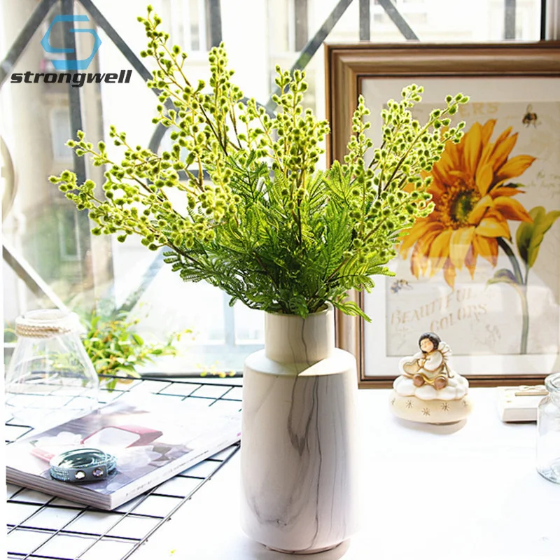 Strongwell одинарный акации фасоли искусственная Цветочная подделка Виноградная