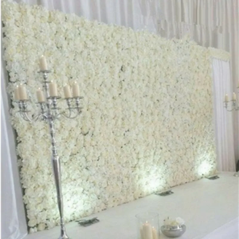 

New Arrival60CMX40CM Artificial Hydrangea Peony Rose Flower Wall Wedding Backdrop Pillar Road Lead Decoration Supplies 20pcs/lot