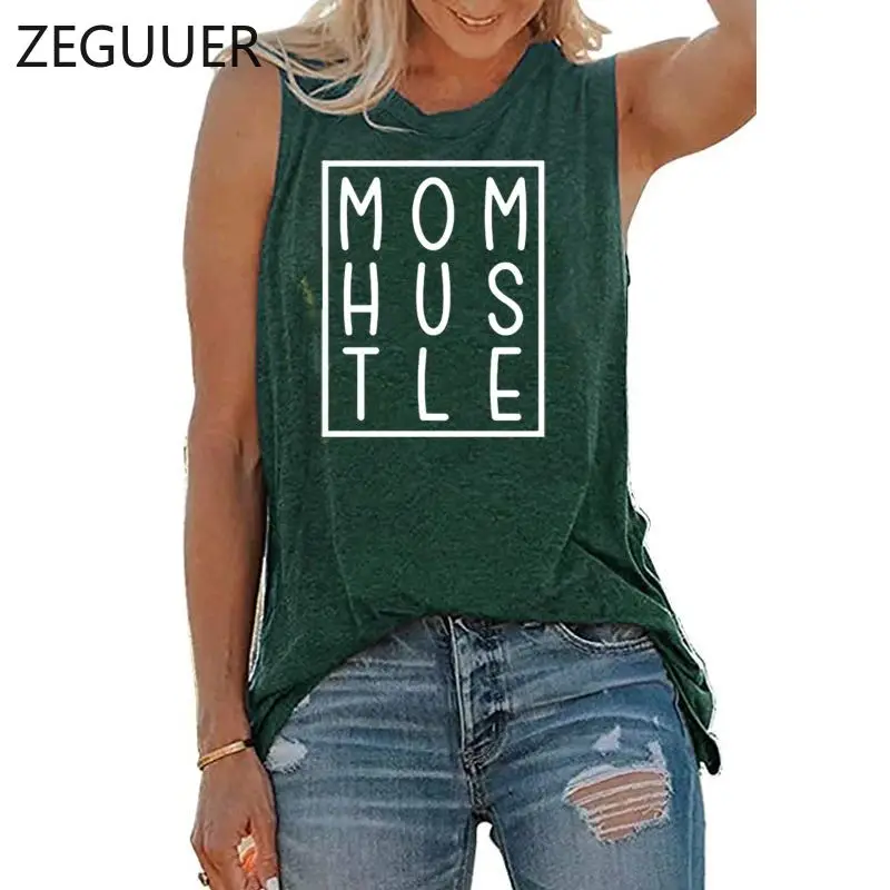 

Женская футболка на бретелях Mom Hustle, модная дизайнерская Повседневная Уличная летняя одежда в стиле хип-хоп Harajuku