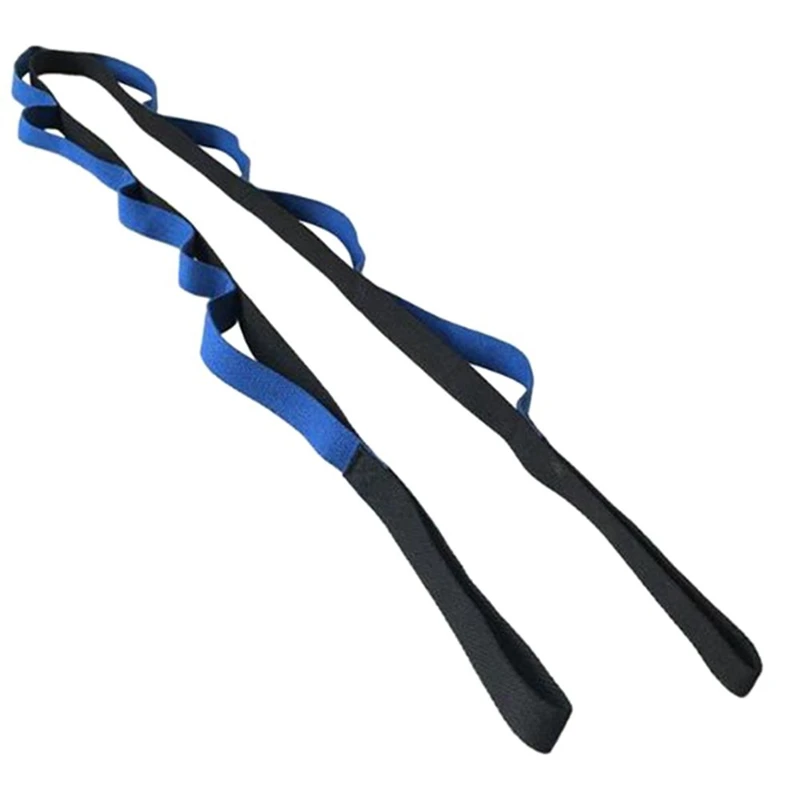 

Fitness Exercise Gym Rope Waist Resistance Belt 2m / 6.6ft Yoga Stretch Strap Yoga Anti-Gravity Rope With Grip Loops