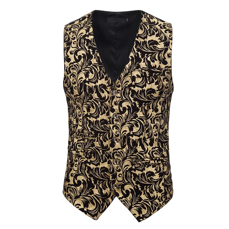 Для мужчин s Стимпанк Викторианский жилет а готическом стиле Серебряный