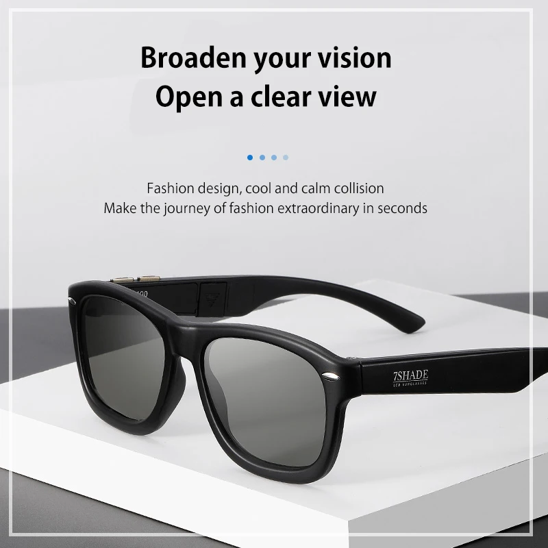 Солнцезащитные очки оригинального дизайна поляризованные линзы с ЖК-дисплеем