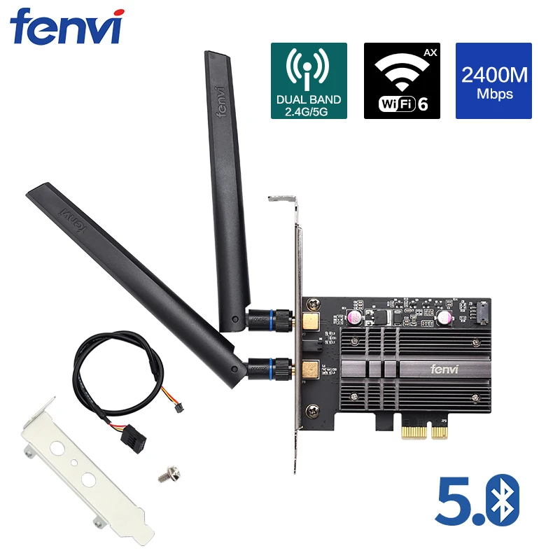 Двухдиапазонный 2400 Мбит/с беспроводной Wi-Fi сетевой адаптер с Wi-Fi 6 Intel AX200 NGW NGFF с 802,11 ac/ax BT 5,0 для рабочего стола