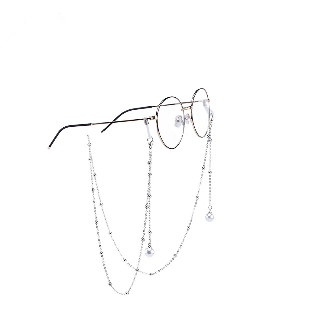 Женская цепочка для очков декоративная металлическая подвесная цепь