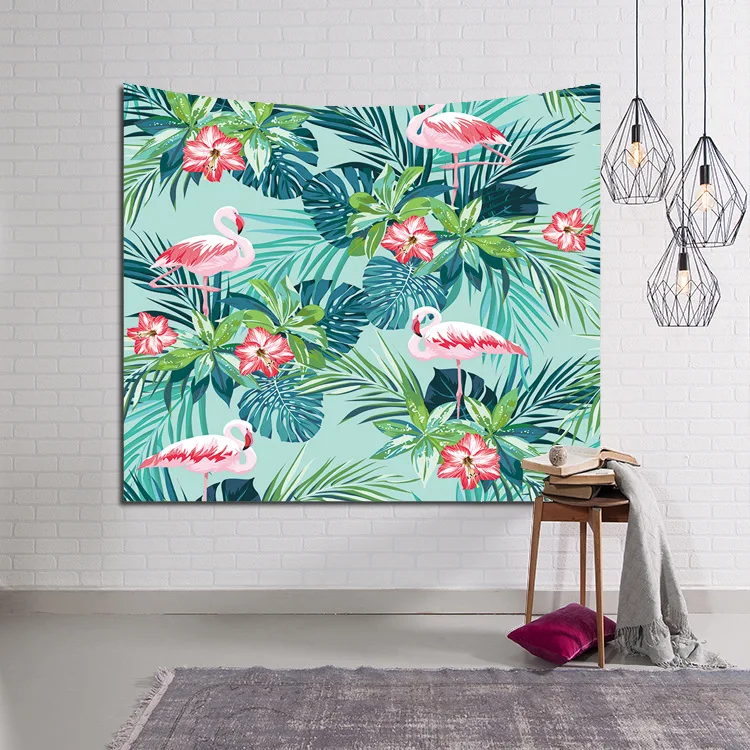 

Nordic Flamingo Digital Printing Tapestry/Wall Tapestry/Beach Towel Home Decorative Background Cloth dorm room decor 150x200cm