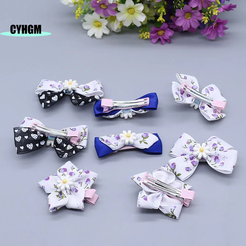 Набор аксессуаров для волос цветные банты зажим девочек клетчатая шпилька лент