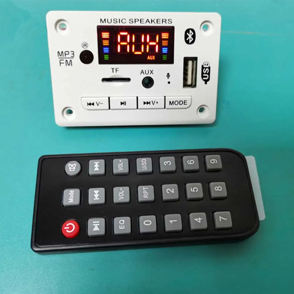 FM-радио USB с пультом дистанционного управления 12 В поддержка TF-карты Bluetooth 5 0 |