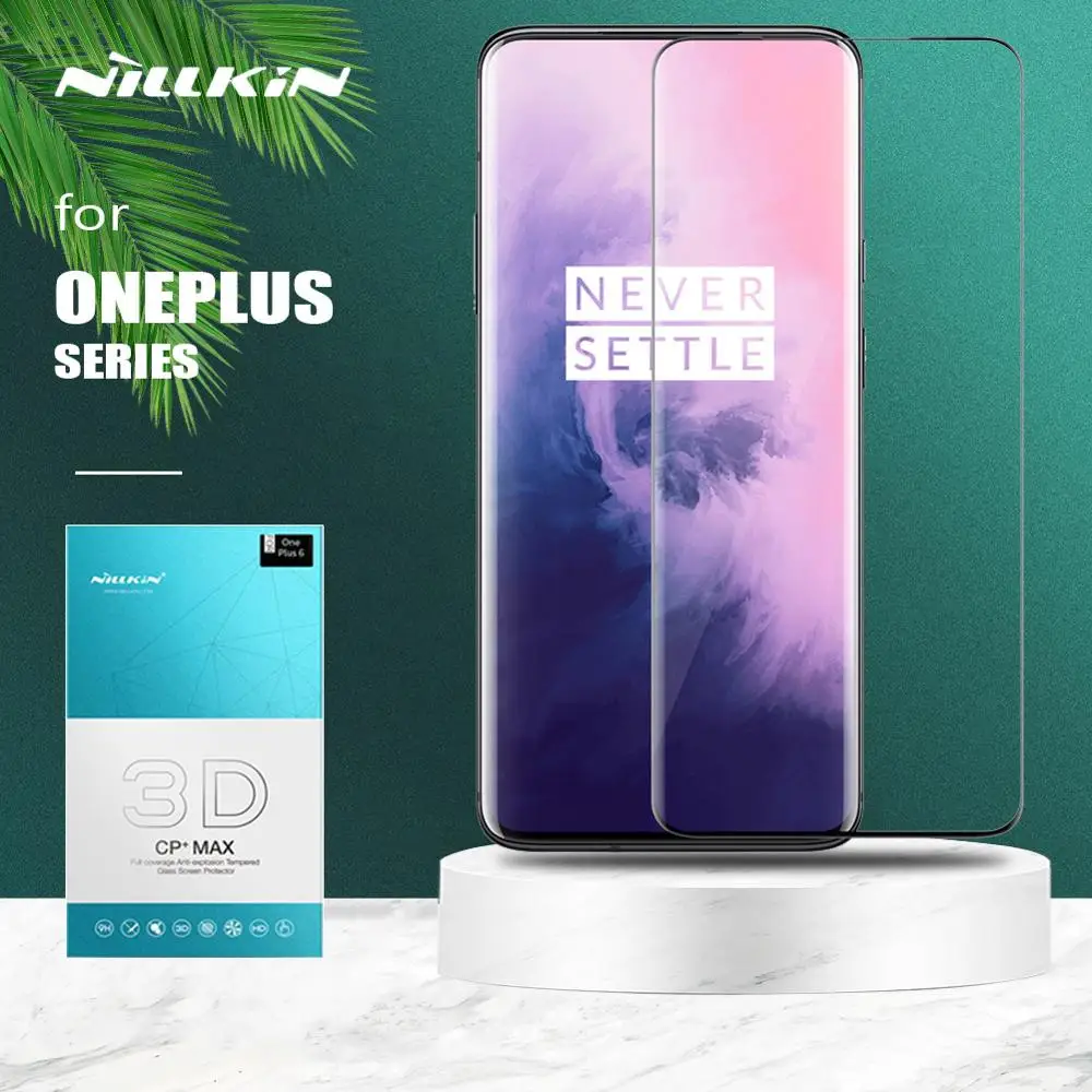 

for Oneplus 7T 7 Pro 6T Glass Nillkin CP+ Max Full Cover 3D Safe Tempered Glass Screen Protector for Oneplus 7T 7 Pro Glass Film