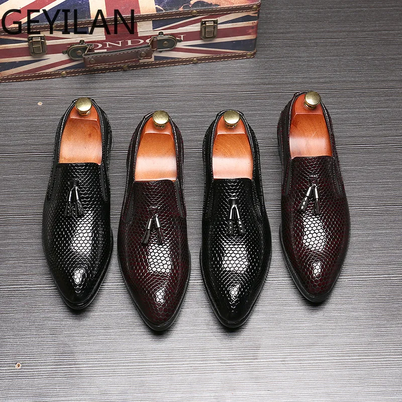 Мужские свадебные туфли из искусственной кожи размеры 38 47|Туфли| |