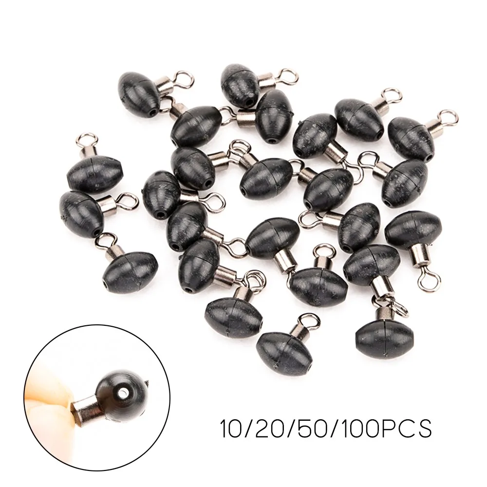 

10/20/50Pcs Stainless Steel Fishing Tackle Zip Rig Slider Pulley Beads Swivel Clip Line Rigs Marker Float For Carp Fishing