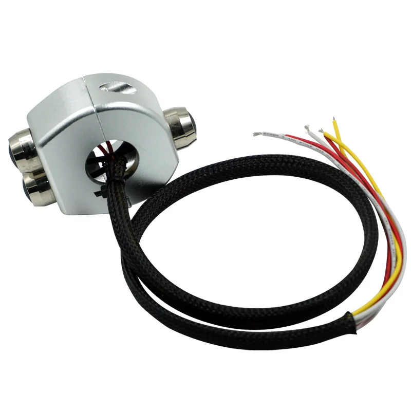 

Motorcycle CNCA aluminum alloy faucet handlebar three-in-one composite headlight horn start LED light lighting switch