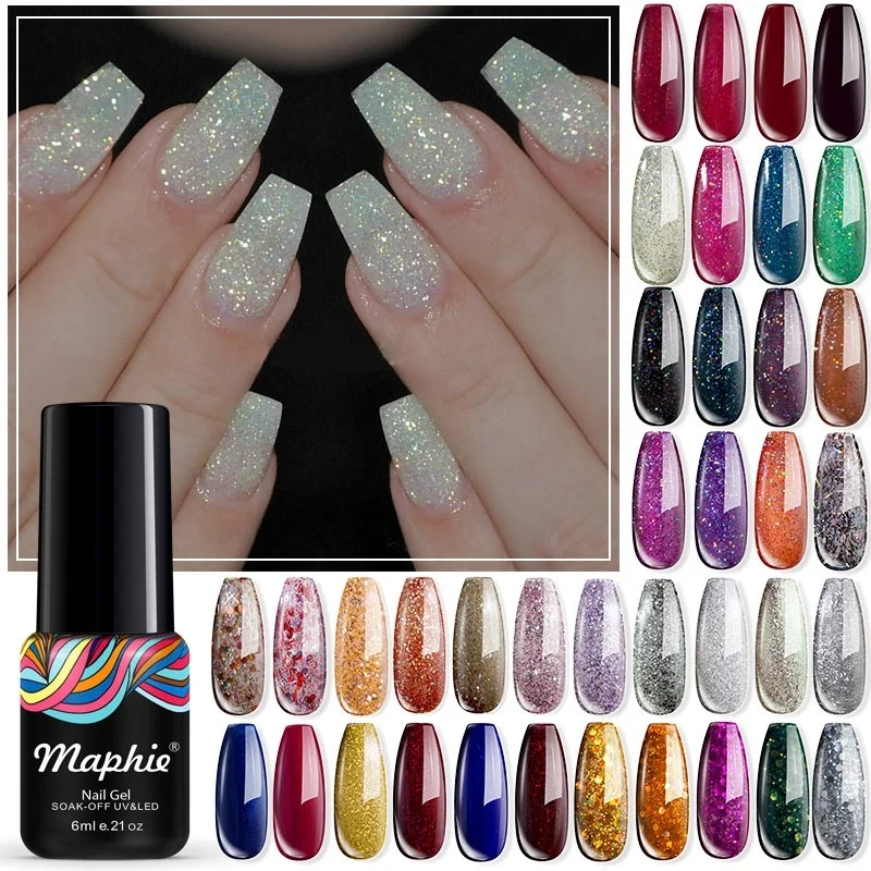 Maphie Гель лак для ногтей замачиваемый УФ/светодиодный Полупостоянный стойкий