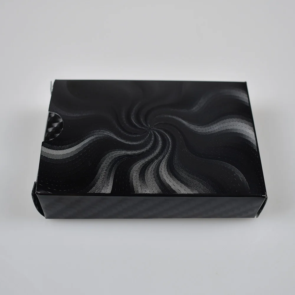 

Hot Black Moire Pattern Playing Cards High Grade Waterproof PVC Material