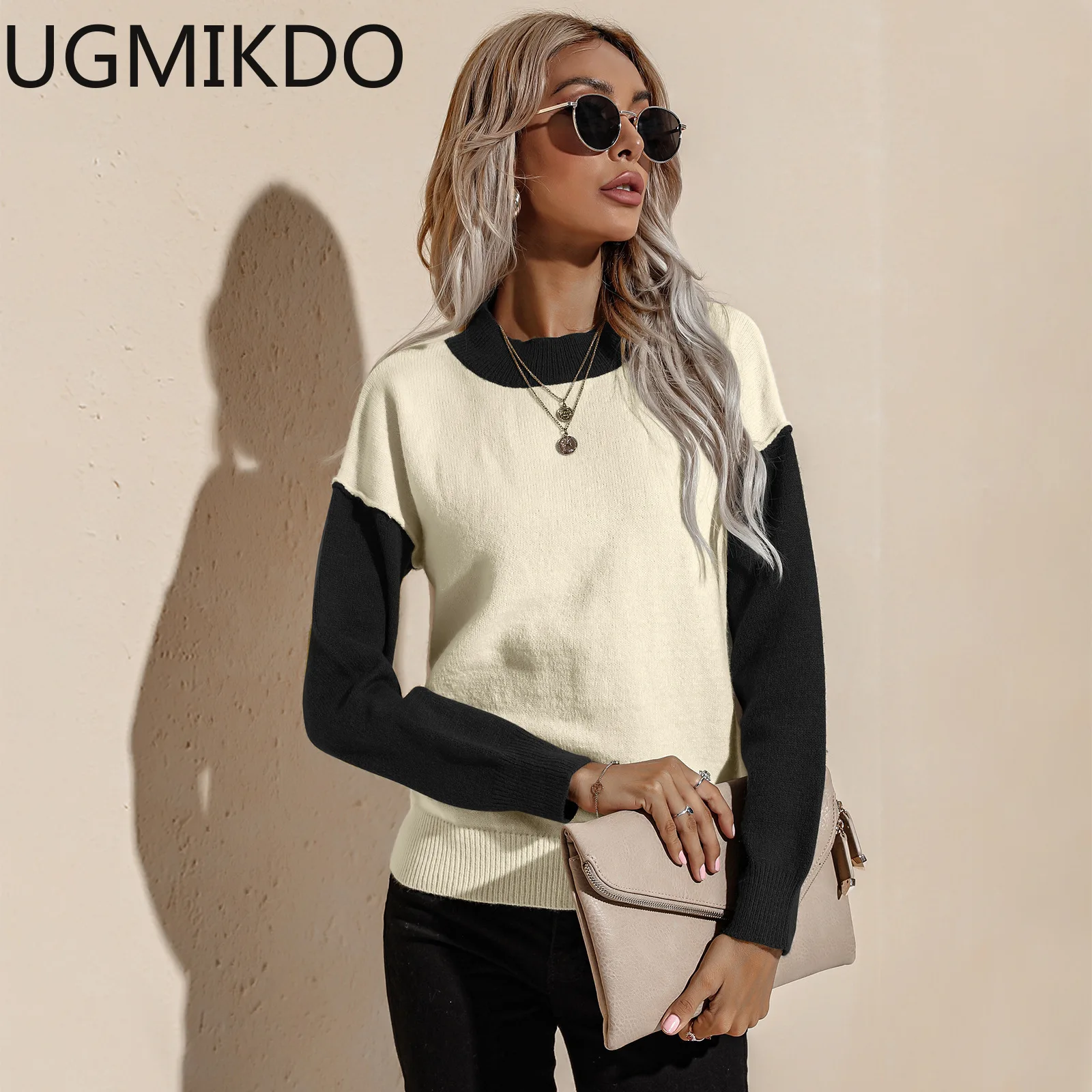 

Women Leisure Pullover Sweatwear Autumn Lady Long Sleeve Casual Streetwear Loose Chic Tops
