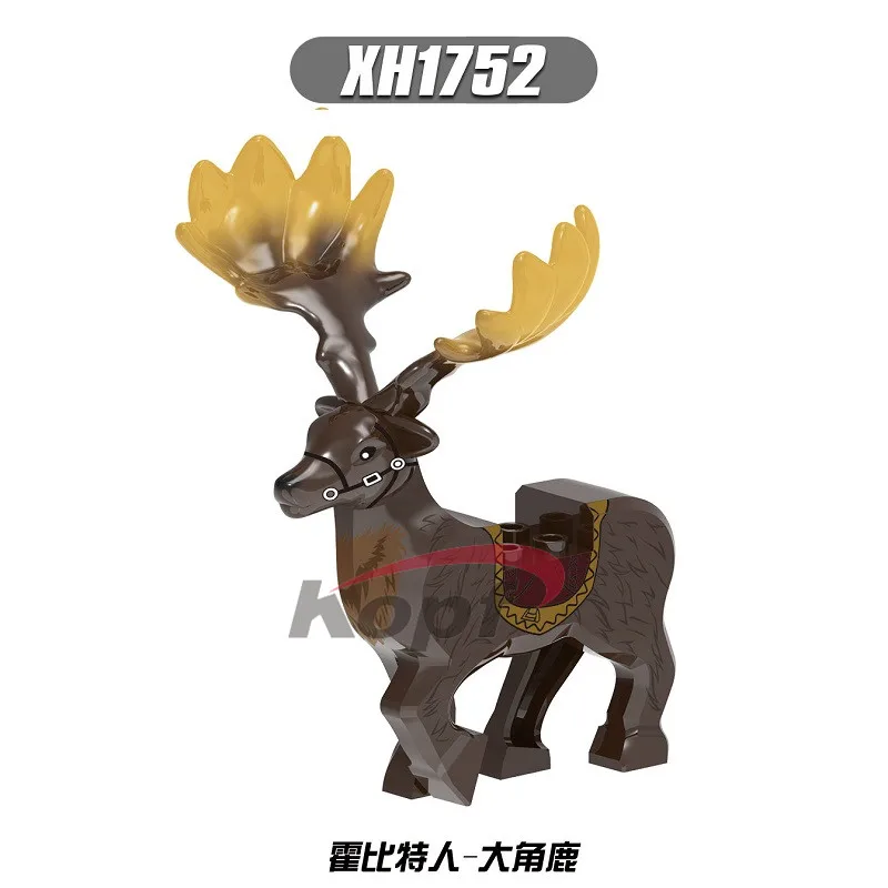 

Конструктор «лорды», большой рогатый олень, Спартанские римские миниатюрные статуи, Ранняя коллекция детских игрушек, подарок XH1752